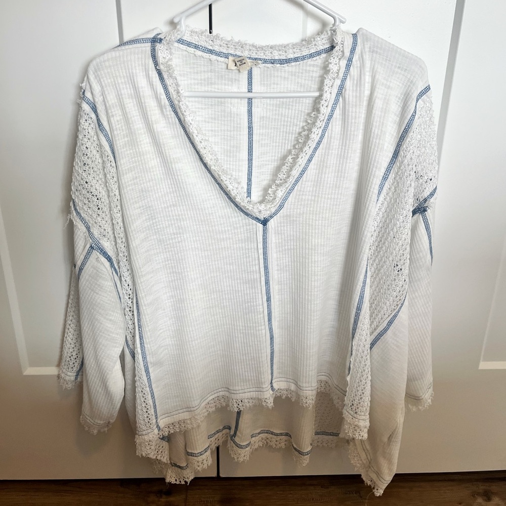 White boho shirt